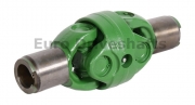 front driveshaft, Double Joint 27 x 71 john deere l=240mm, 2x 21 splines, 2 x podtoczenie zew. 46mm